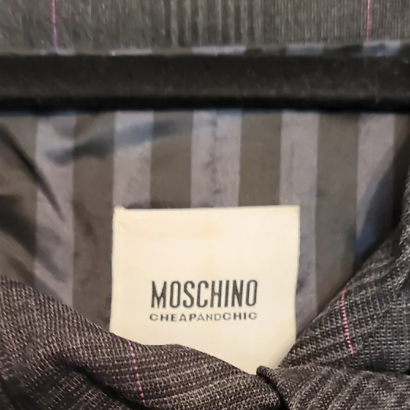 Moschino Black Double-Breasted Blazer